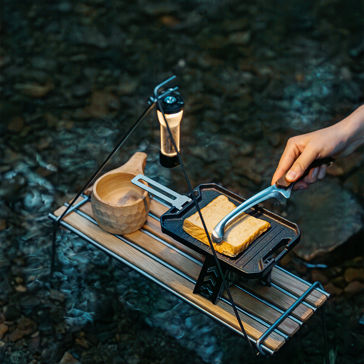 Mini Camping Cast Iron Grill Plate - gooutspringhill