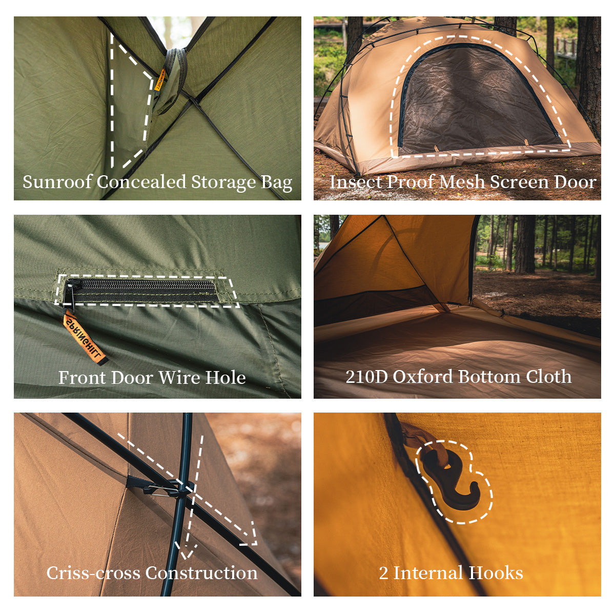 Springhill Camping Tent 1/2/3 Person Tents - gooutspringhill