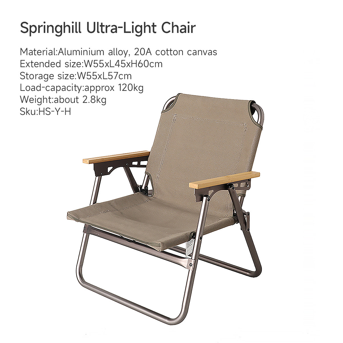 Springhill Camping Ultra-Light Folding Chair - gooutspringhill