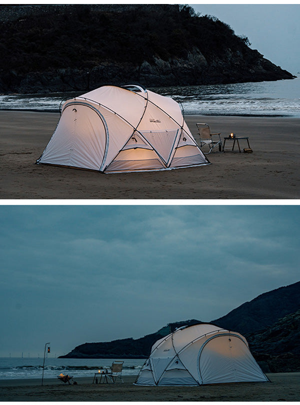Kunlun Nylon Camping Tent Pro 3.0 White - gooutspringhill