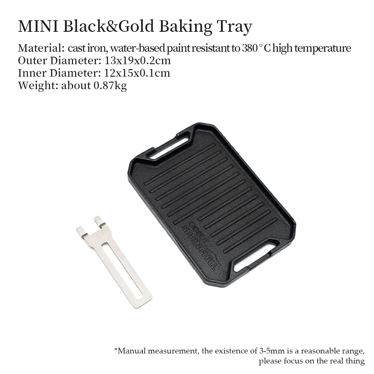 Mini Camping Cast Iron Grill Plate - gooutspringhill