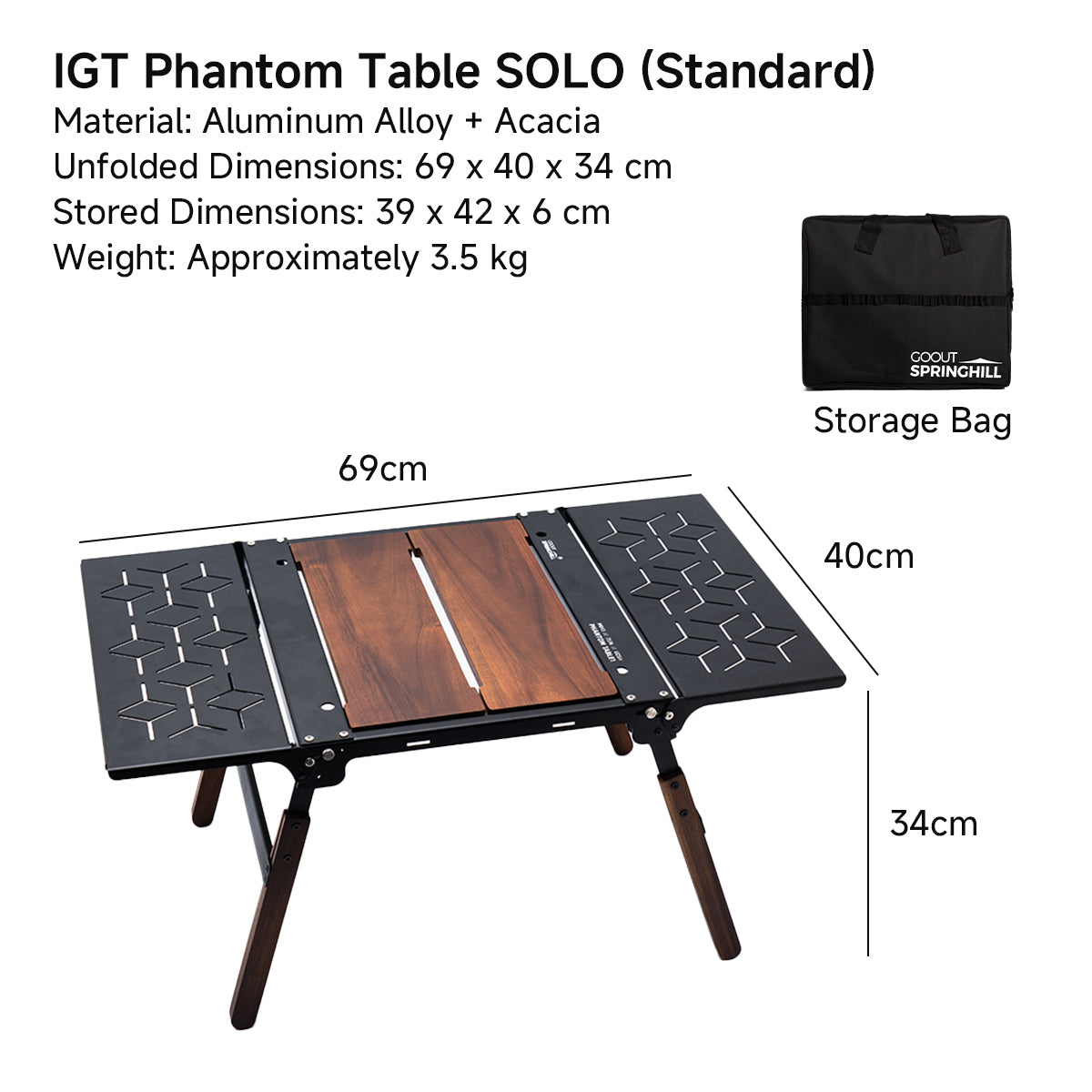 Springhill IGT SOLO Table - gooutspringhill