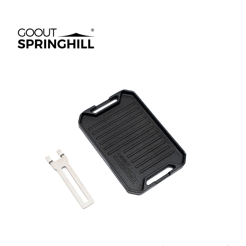 Mini Camping Cast Iron Grill Plate - gooutspringhill