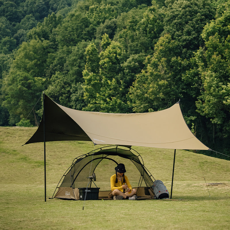 Hexagonal sun protection Sky curtain - gooutspringhill