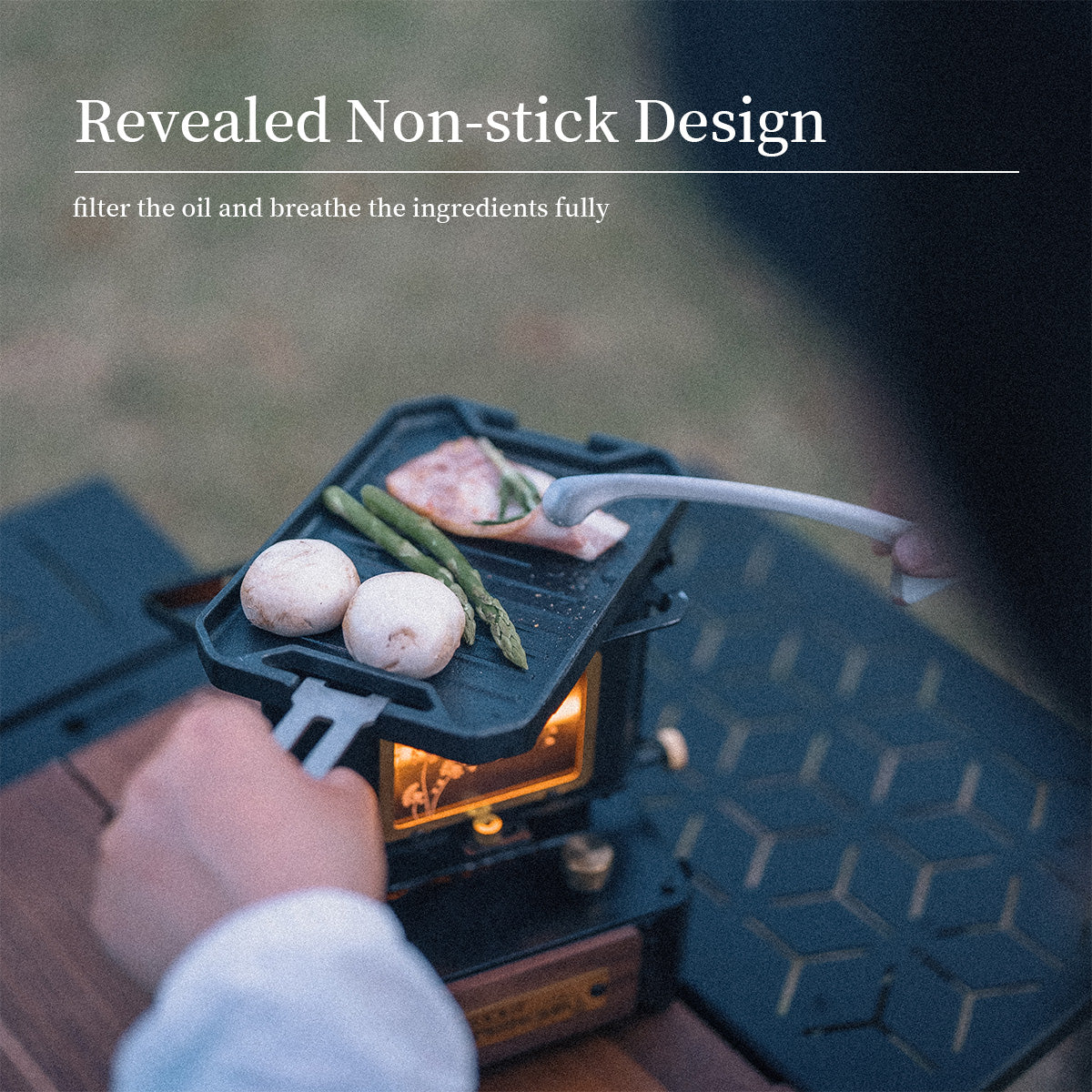 Mini Camping Cast Iron Grill Plate - gooutspringhill