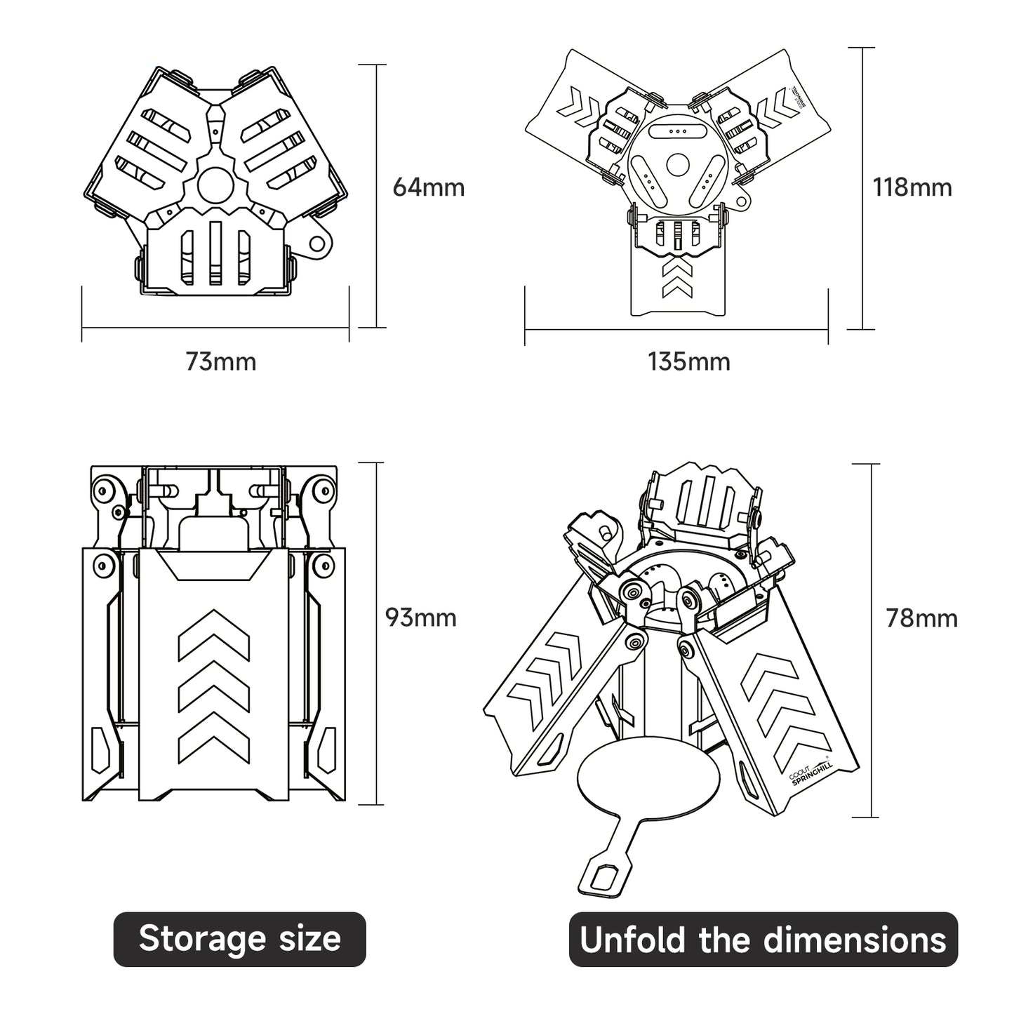 Camping Alcohol Stove - gooutspringhill