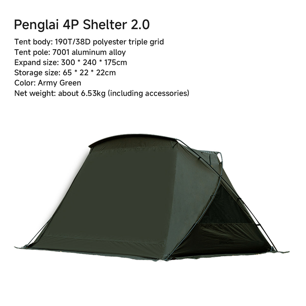 Springhill Penglai 4P 2.0 Camping Tent - gooutspringhill