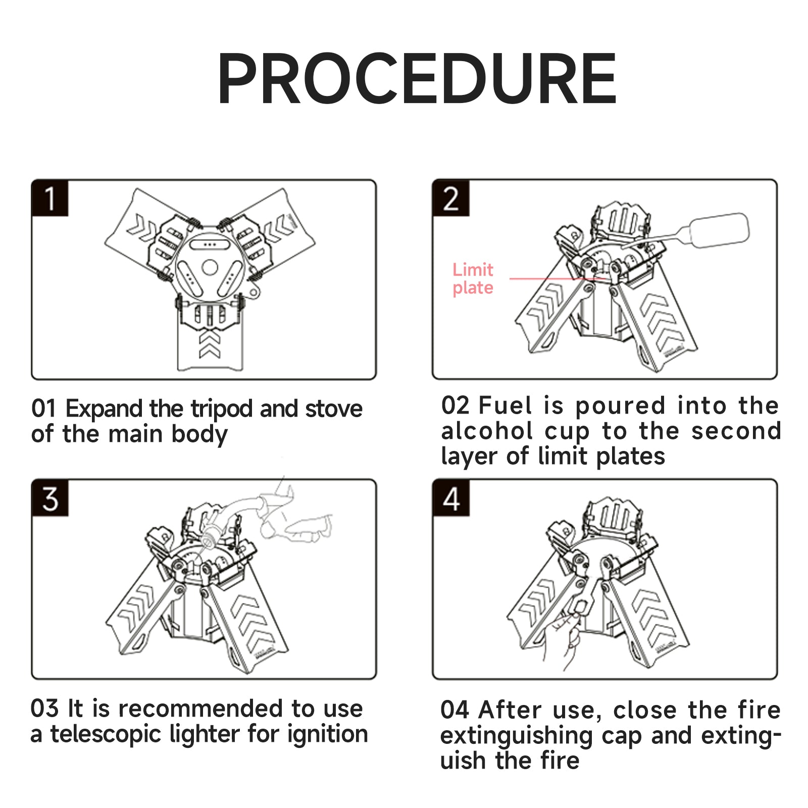 Camping Alcohol Stove - gooutspringhill