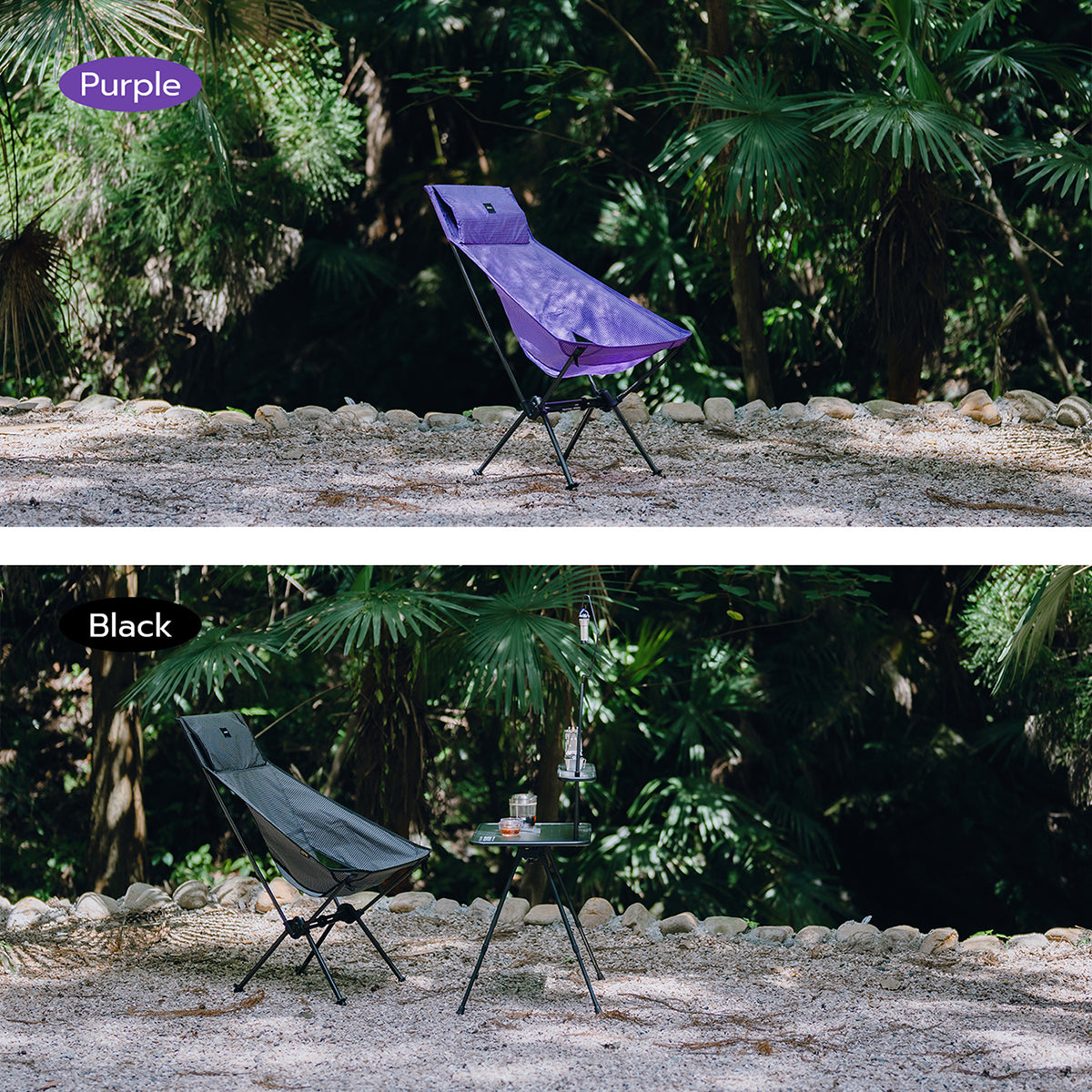 Gooutspringhill Carbon Fiber High-back Moon Chair