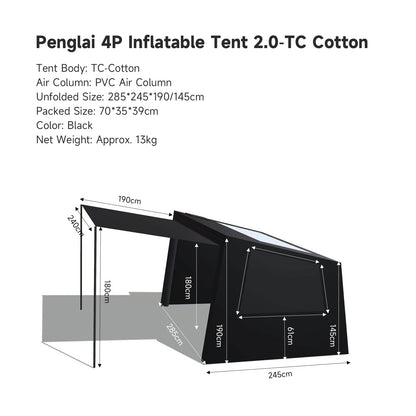 Springhill Penglai 4P AIR Tent 2.0TC-Cotton