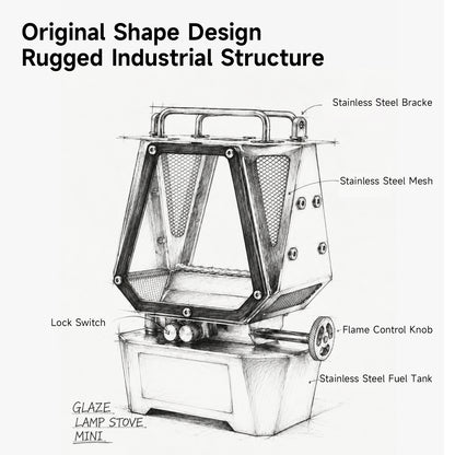 Gooutspringhill Mini Fire-view Stove - gooutspringhill