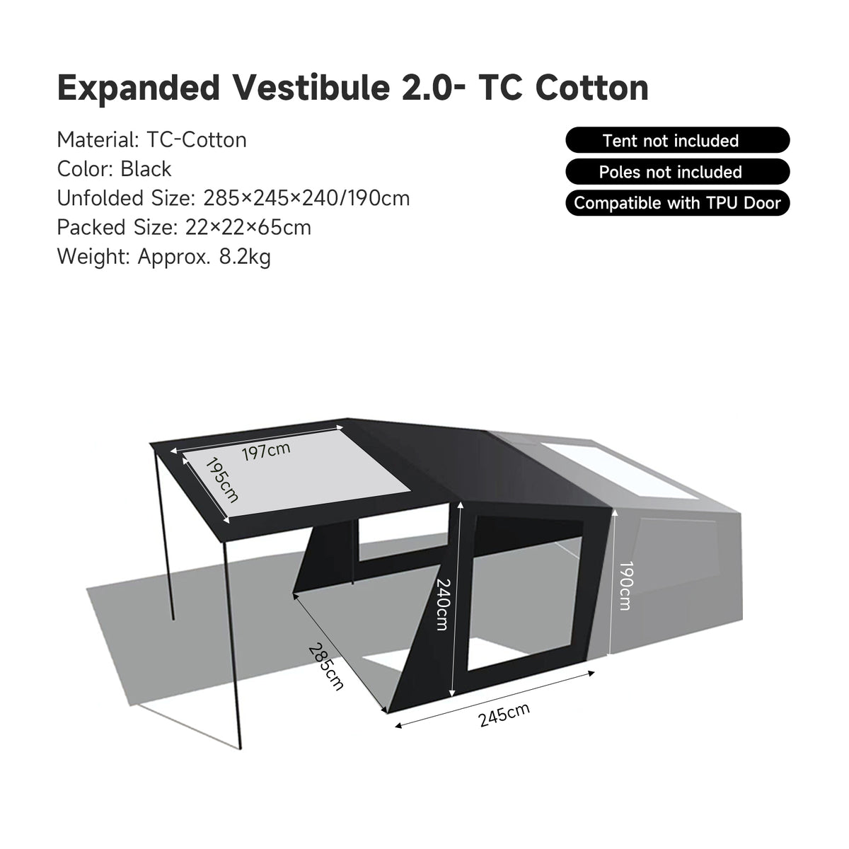 Springhill Penglai 4P AIR Tent 2.0TC-Cotton