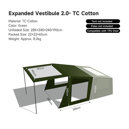 Springhill Penglai 4P AIR Tent 2.0TC-Cotton