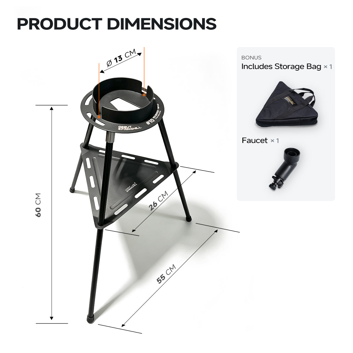 Gooutspringhill 1.9/3.8L Frost Ice Bucket Support Standing
