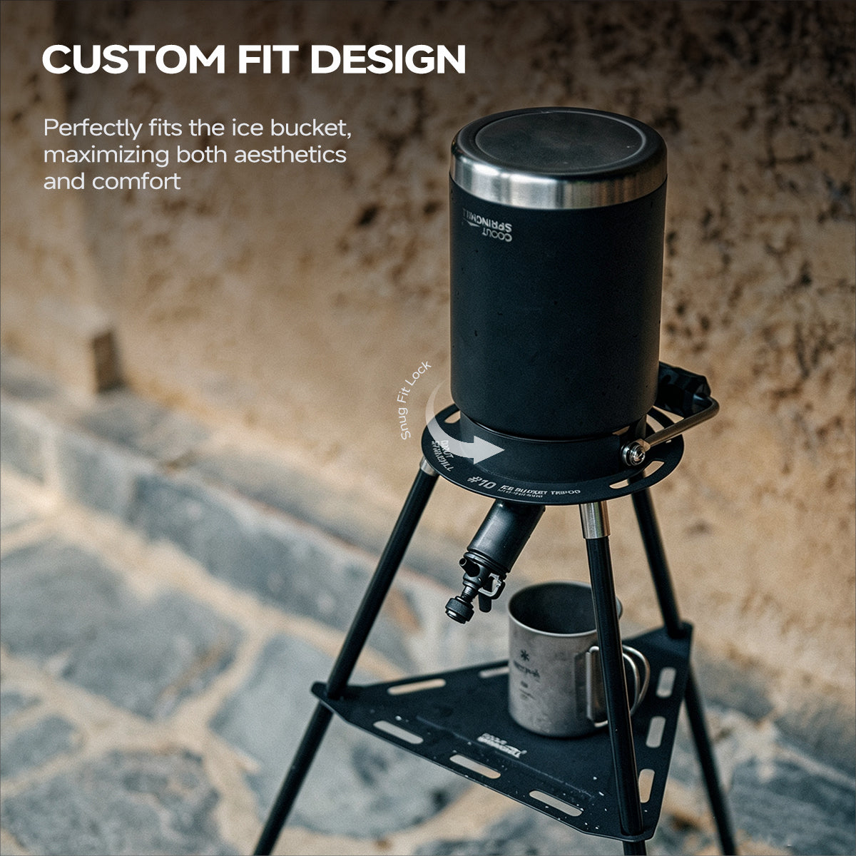 Gooutspringhill 1.9/3.8L Frost Ice Bucket Support Standing