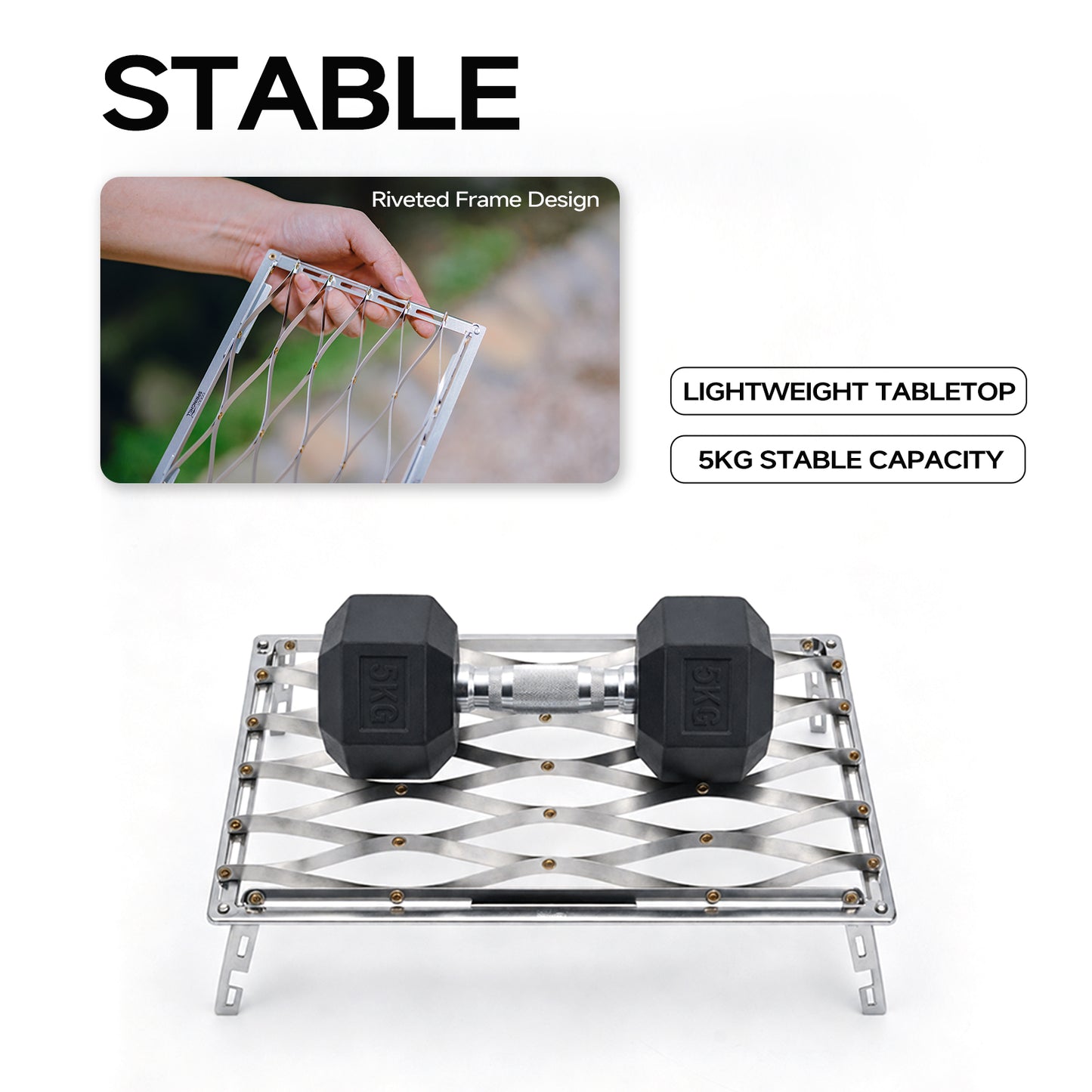 Gooutspringhill Lightweight Folding Camping Table