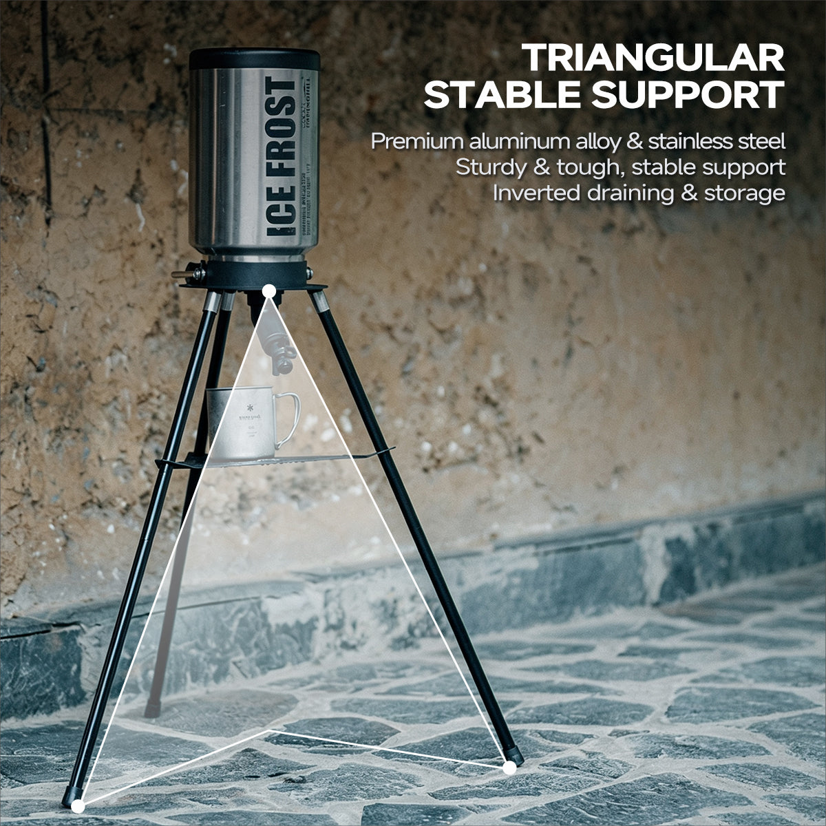 Gooutspringhill 1.9/3.8L Frost Ice Bucket Support Standing