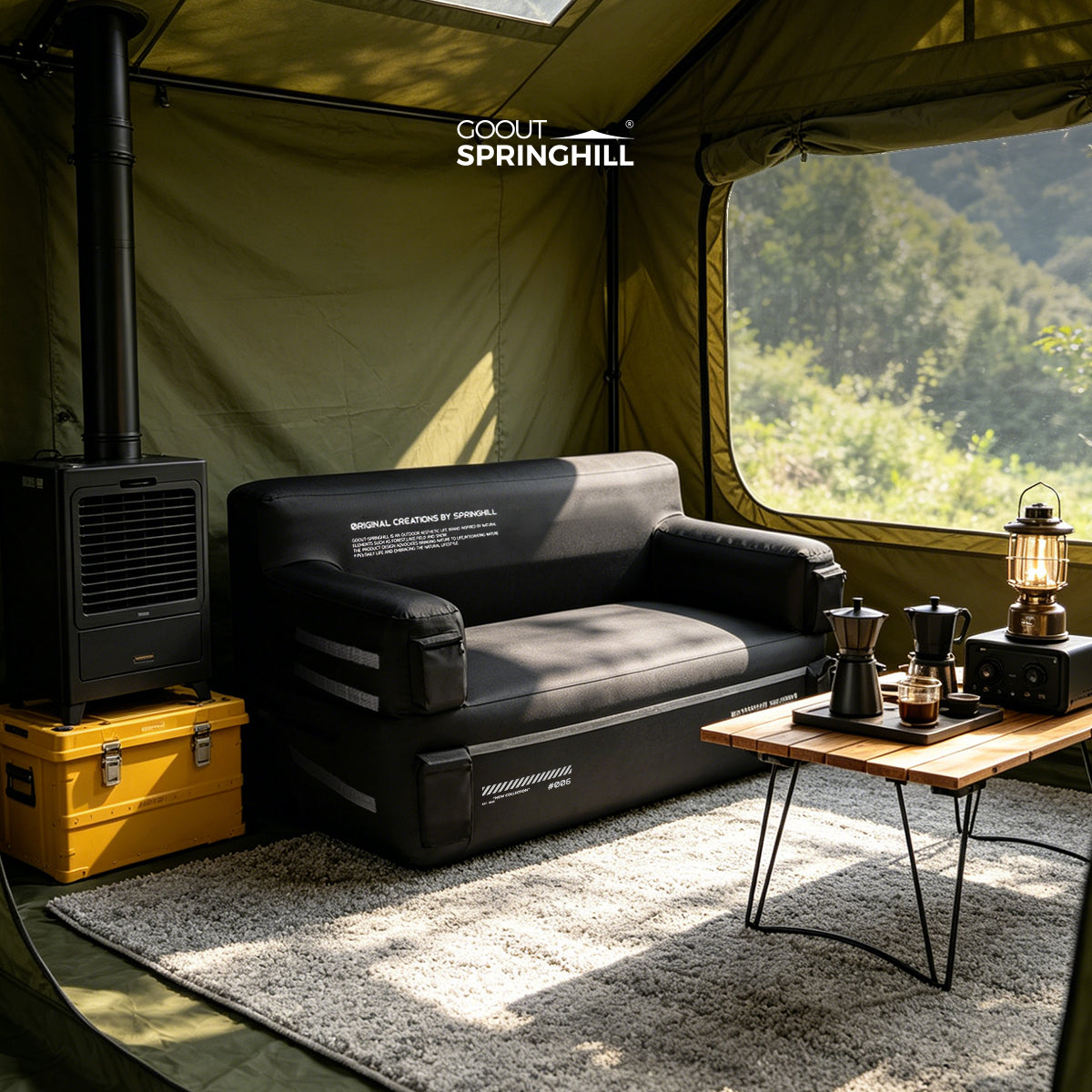 Gooutspringhill Camping Sofa Foldable Inflatable - gooutspringhill