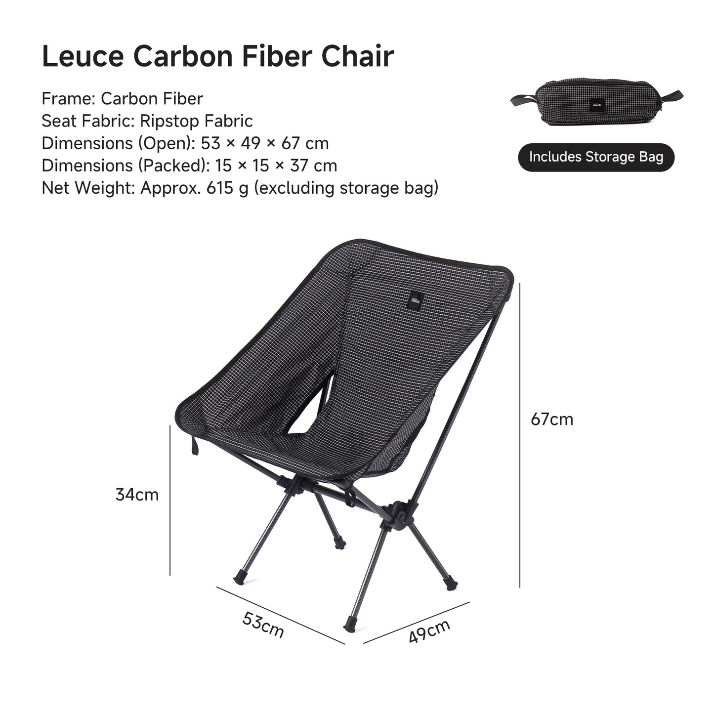 Gooutspringhill Carbon Fiber Chair - gooutspringhill