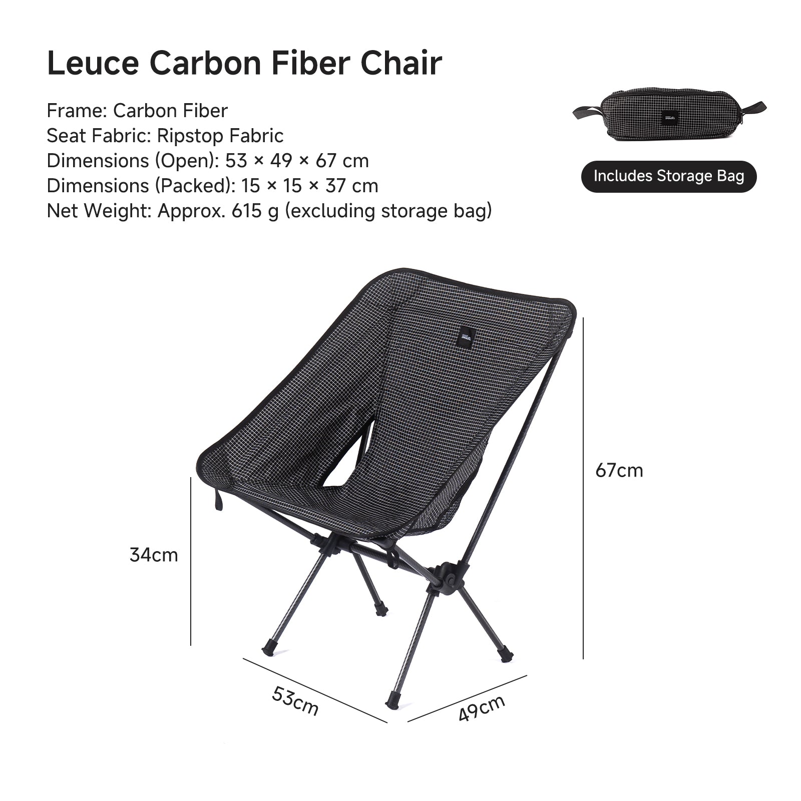 Gooutspringhill Carbon Fiber Chair - gooutspringhill