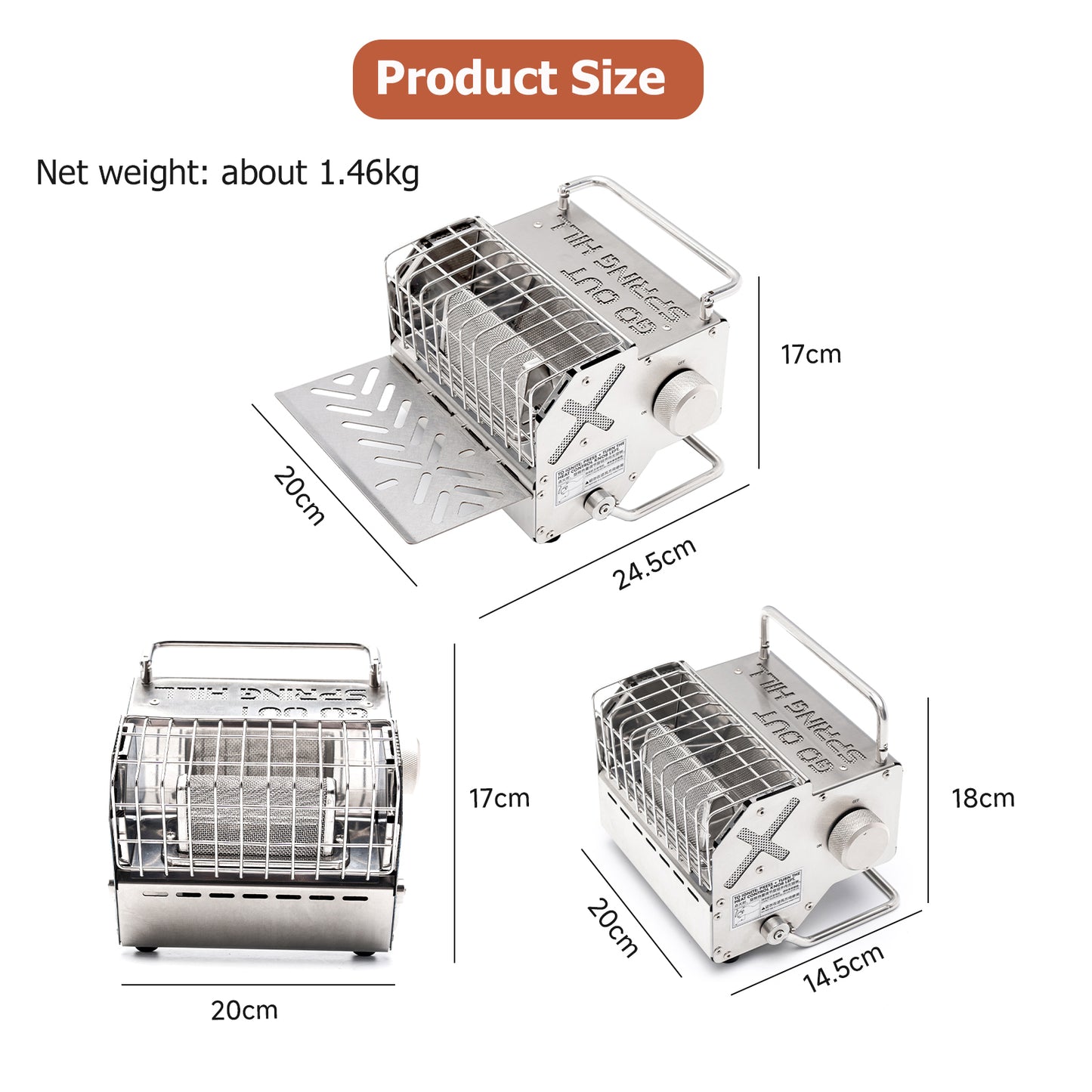 Springhill Zhurong Camping Heater Stove