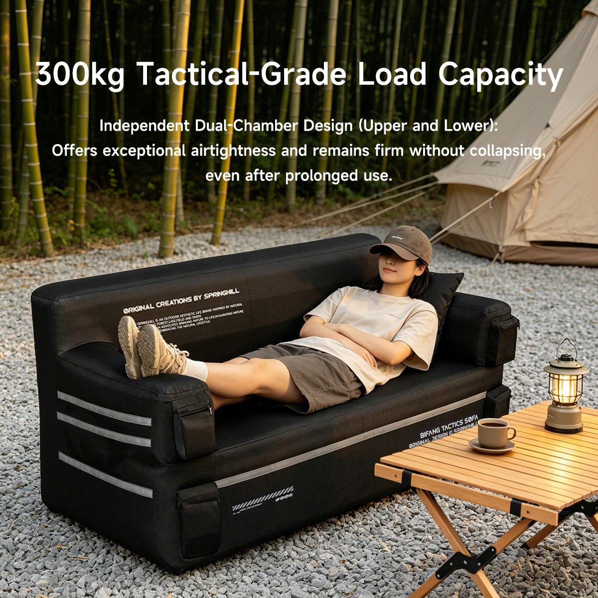 Gooutspringhill Camping Sofa Foldable Inflatable