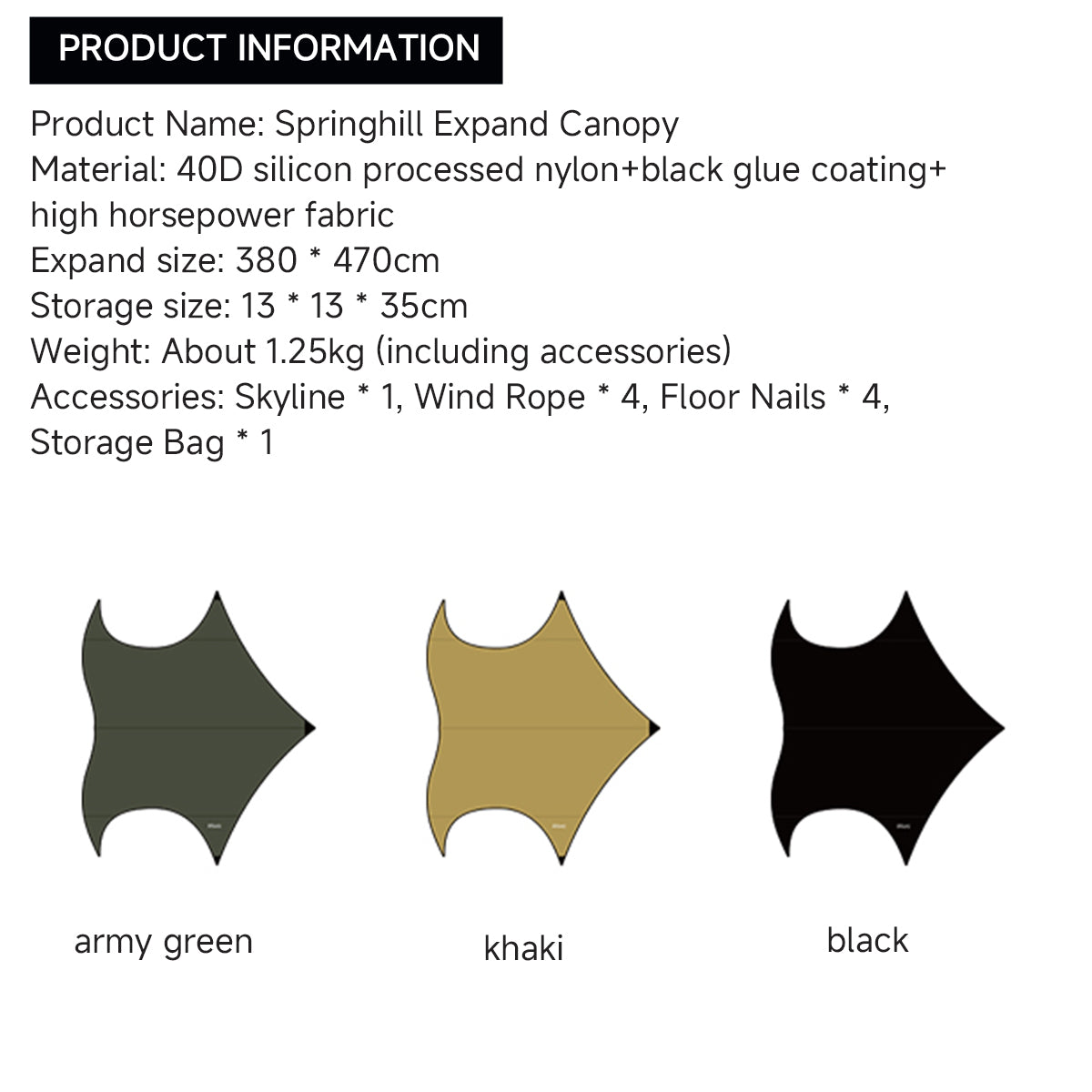 Springhill Kunlun Canopy - gooutspringhill