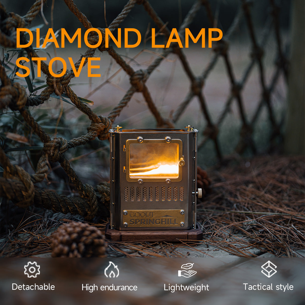 Gooutspringhill Retro Tactical Lamp Stove