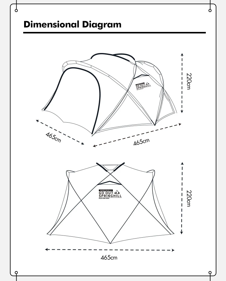 Dunhuang Camping Tent Large Tents - gooutspringhill