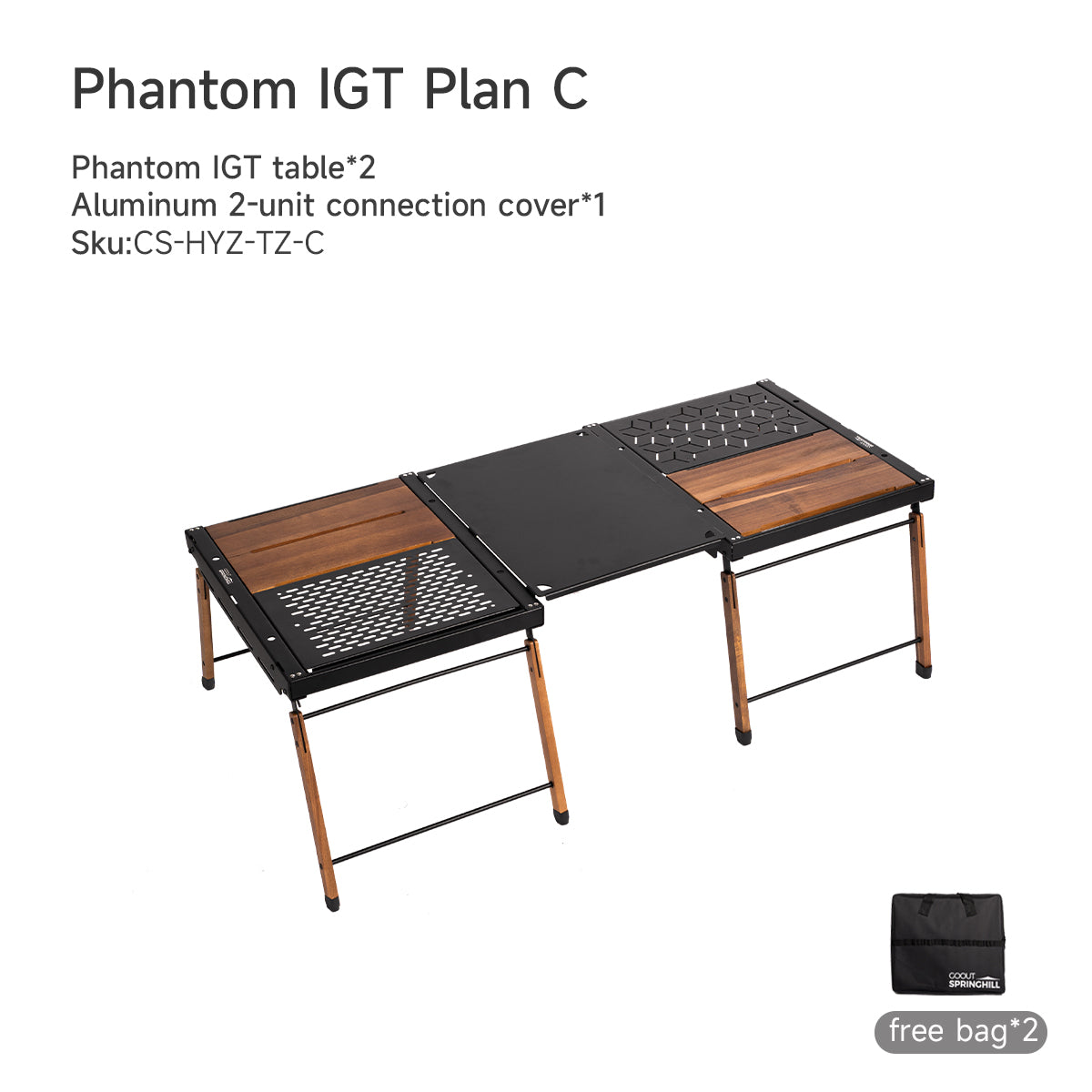 Camping Table Phantom IGT Foldable Table - gooutspringhill