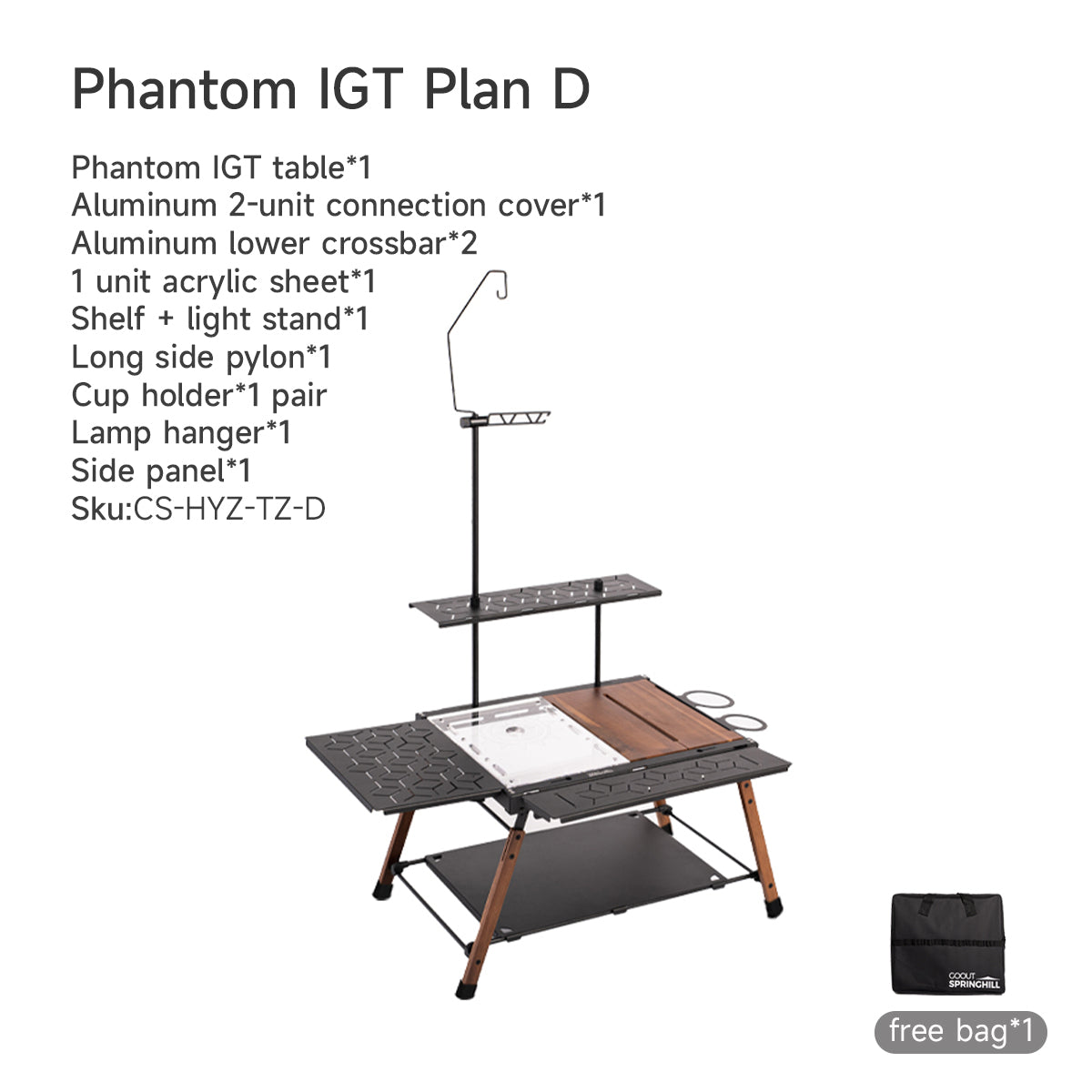 Camping Table Phantom IGT Foldable Table - gooutspringhill