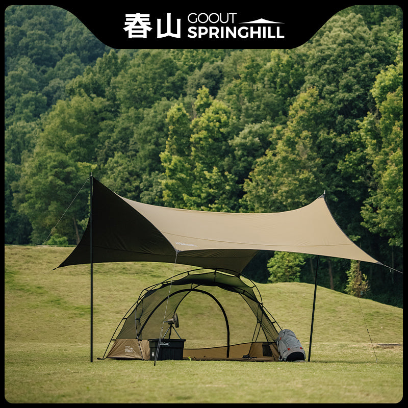 Hexagonal sun protection Sky curtain - gooutspringhill