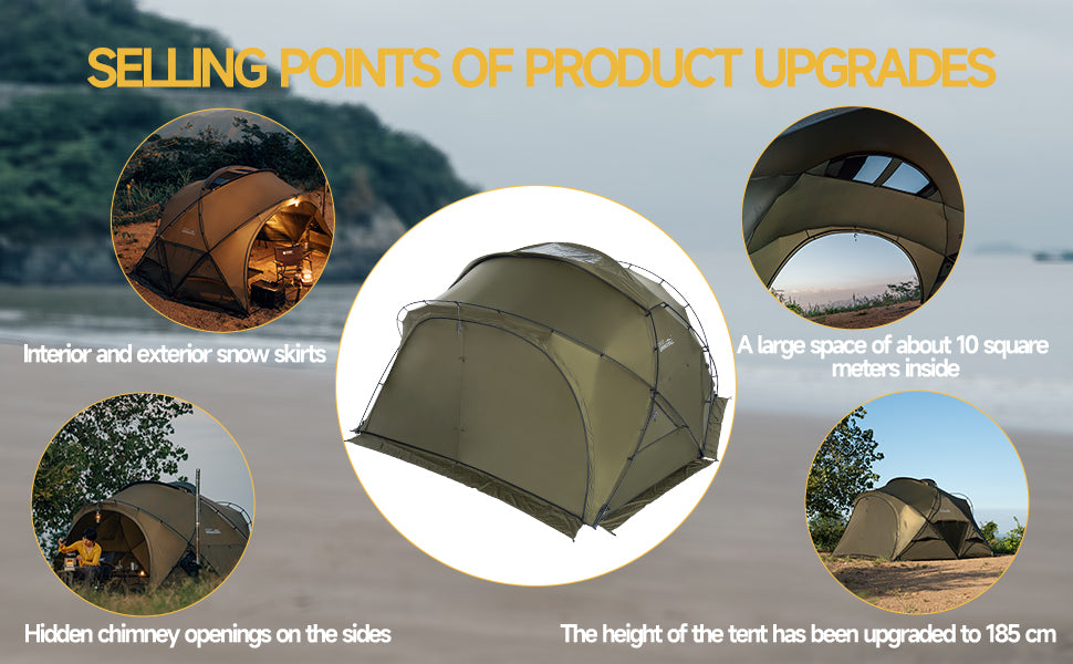 Kunlun Nylon Camping Tent Pro 3.0 - gooutspringhill