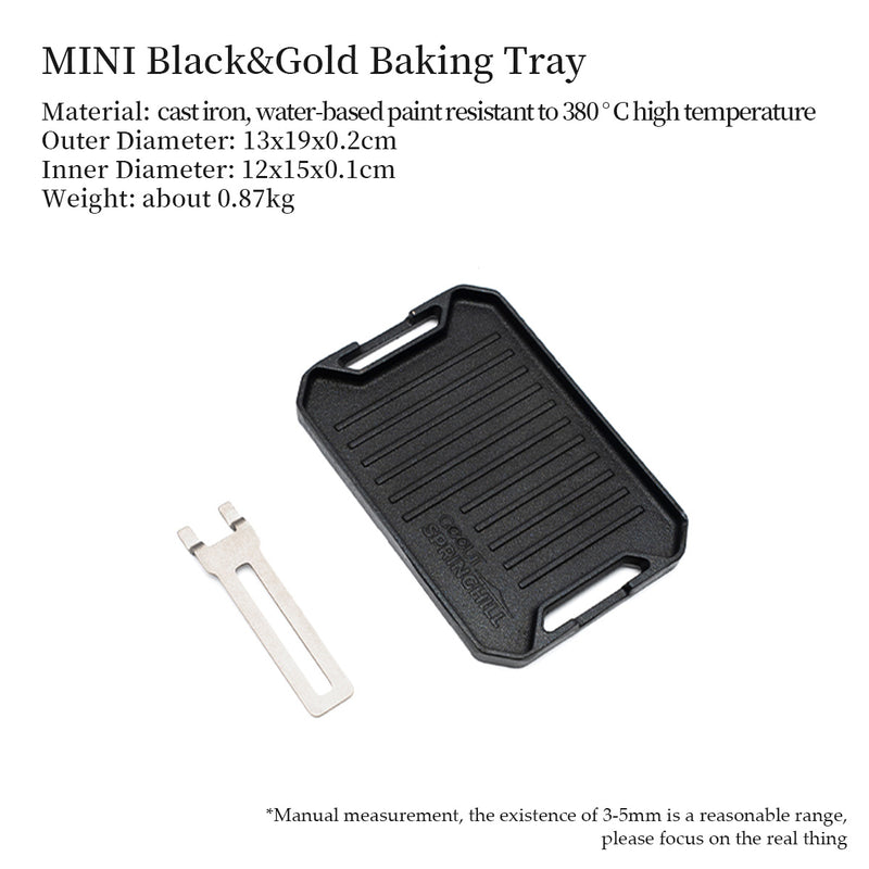 Mini Camping Cast Iron Grill Plate - gooutspringhill