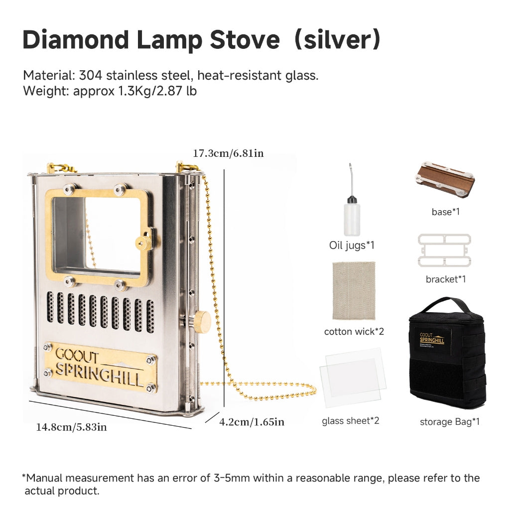 Gooutspringhill Retro Tactical Lamp Stove