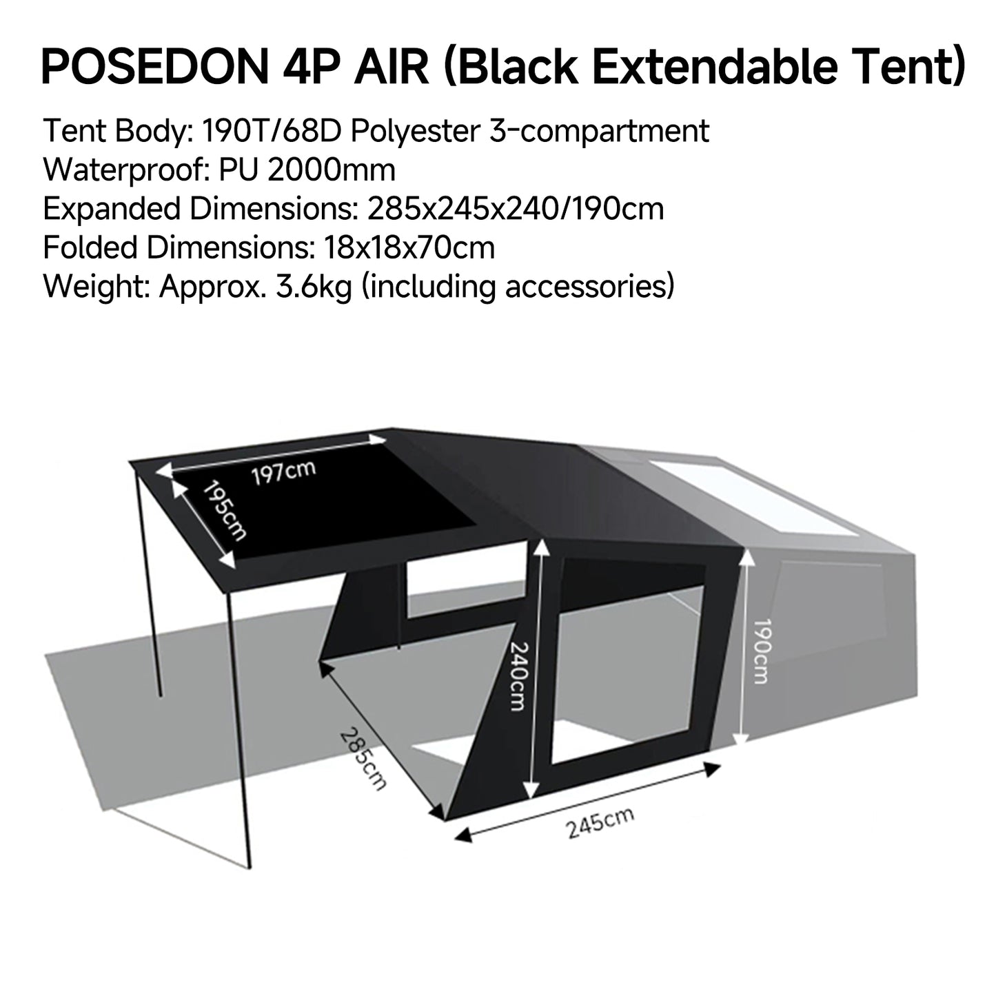 Springhill POSEDON 4P AIR Tent