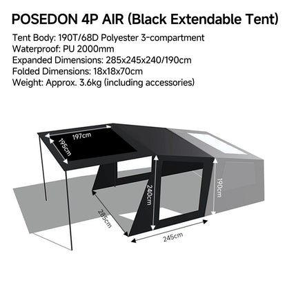 Springhill POSEDON 4P AIR Tent - gooutspringhill