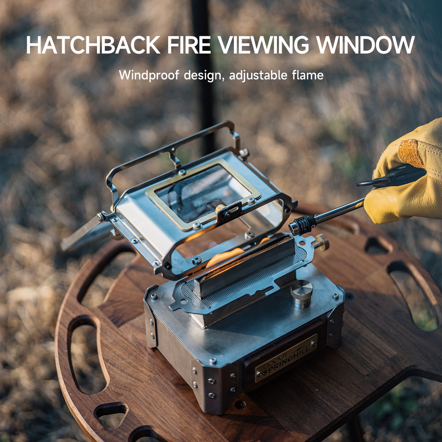 Gooutspringhill Glaze Camp Lamp Stove