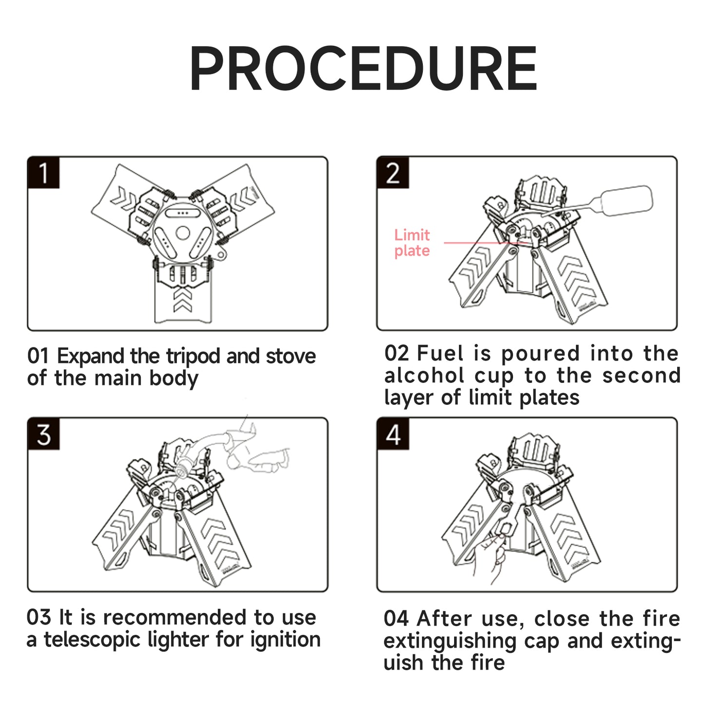 Camping Alcohol Stove - gooutspringhill
